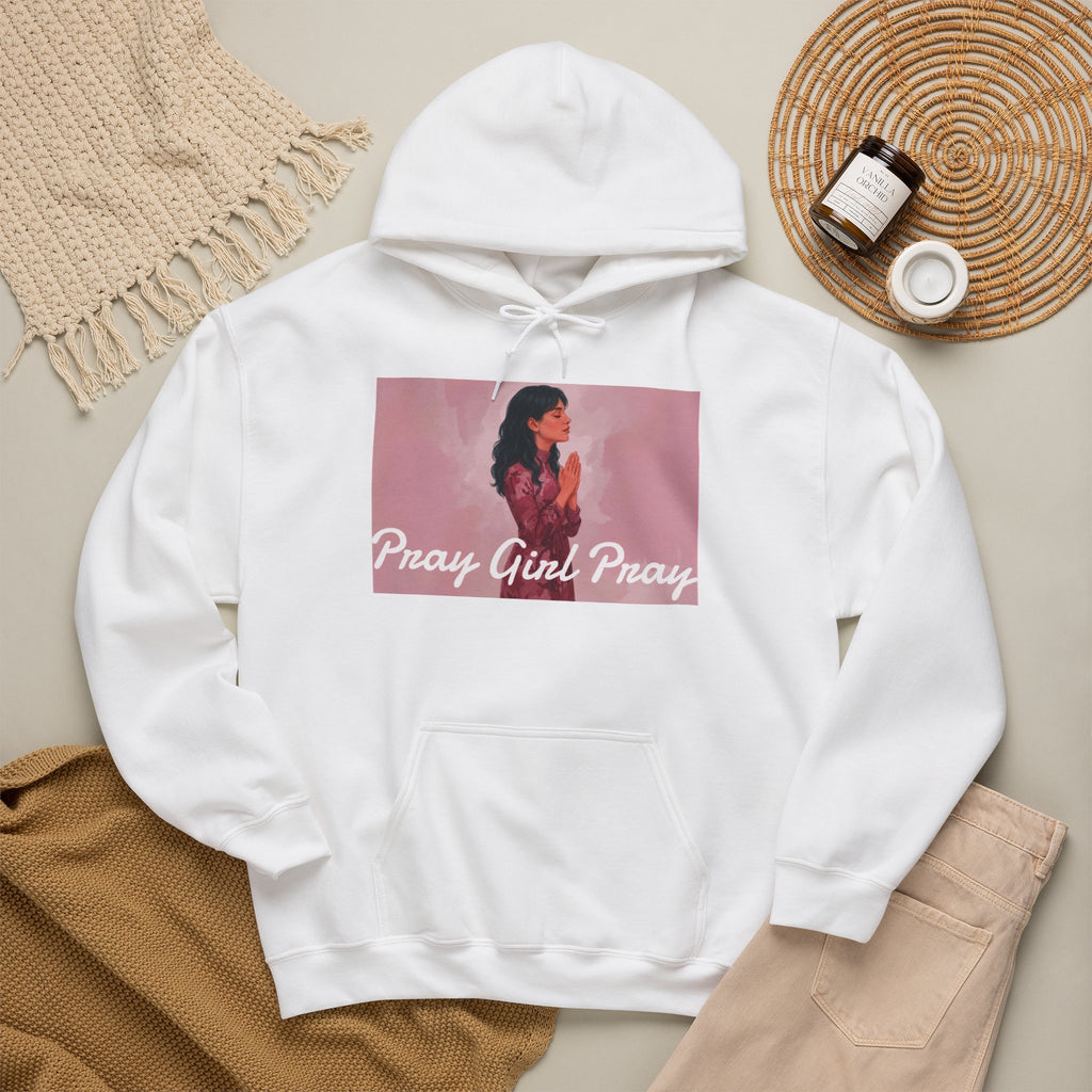 Pray Girl Prayer Hoodie | Faith Graphic Sweatshirt (4 Colors Available)