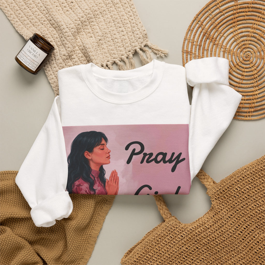 Pray Girl Pray Crewneck Sweatshirt (4 Colors Available)
